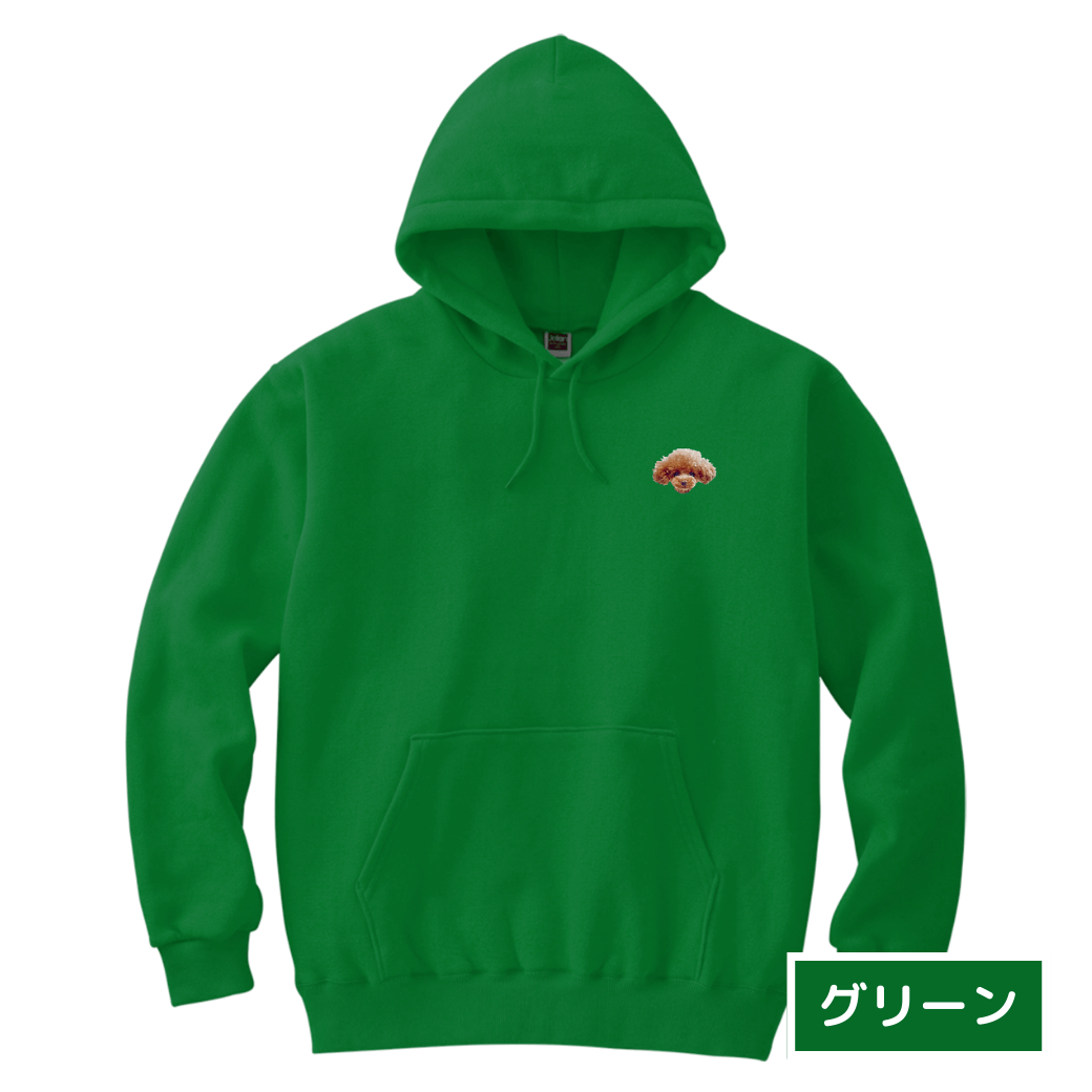 【送料無料】うちの子イラストプルパーカー(フルカラー)