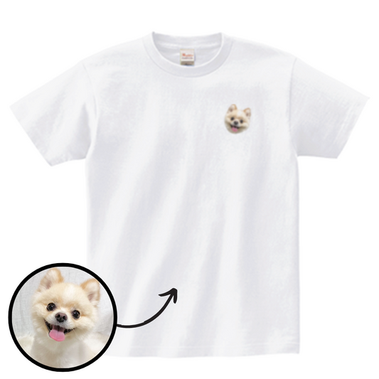 【送料無料】うちの子イラストTシャツ（フルカラー）